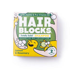Hair Blocks Festes Shampoo Zitrone & Rosmarin – Plastikfreie Vegane Shampoostücke