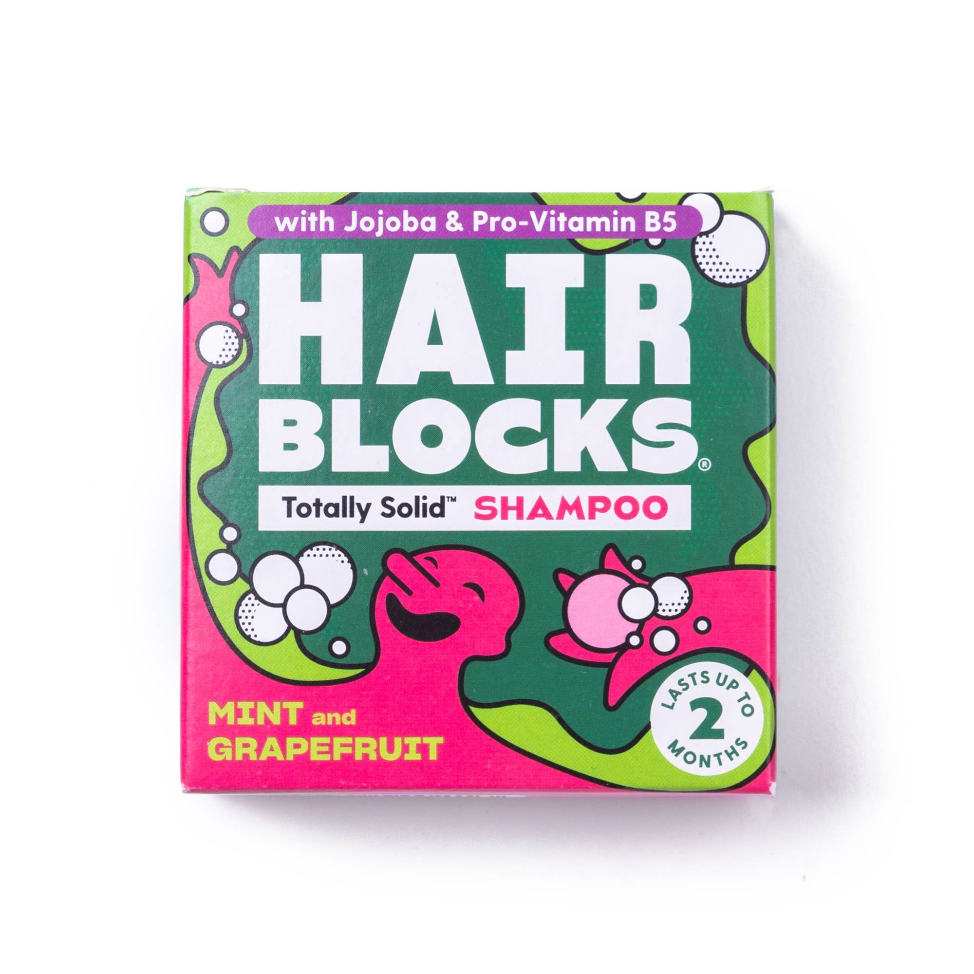 Hair Blocks Festes Shampoo Minze & Grapefruit – Plastikfreie Vegane Shampoo Seifen