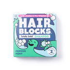 Hair Blocks Festes Shampoo Pfefferminz – Plastikfreie vegane Shampoostücke