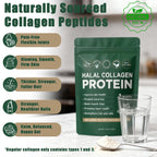 Halal Collagen Protein Powder – Grass-Fed, Organic, Hydrolyzed, Unflavoured | 30 Servings