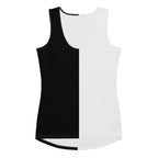 Half Black Half White - Womens Tank Top