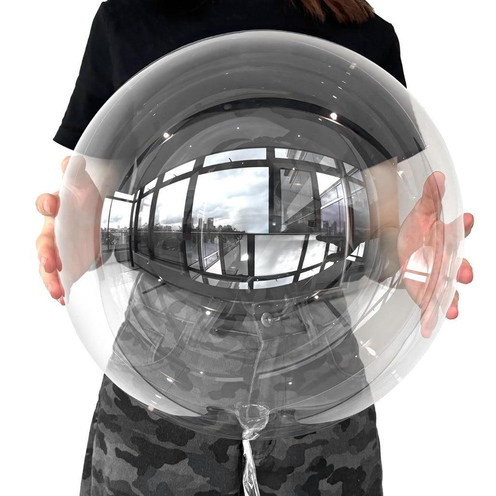 Haolongfa Bobo Balloons 24 Inch – Clear Bubble Balloons for DIY Party Decor, 25 Pcs