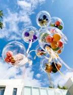 Haolongfa Bobo Balloons 24 Inch – Clear Bubble Balloons for DIY Party Decor, 25 Pcs