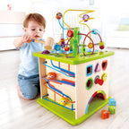 Hape Country Critters Play Cube | Wooden Learning Toy for Toddlers – 5-Sided Activity Centre