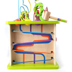 Hape Country Critters Play Cube | Wooden Learning Toy for Toddlers – 5-Sided Activity Centre