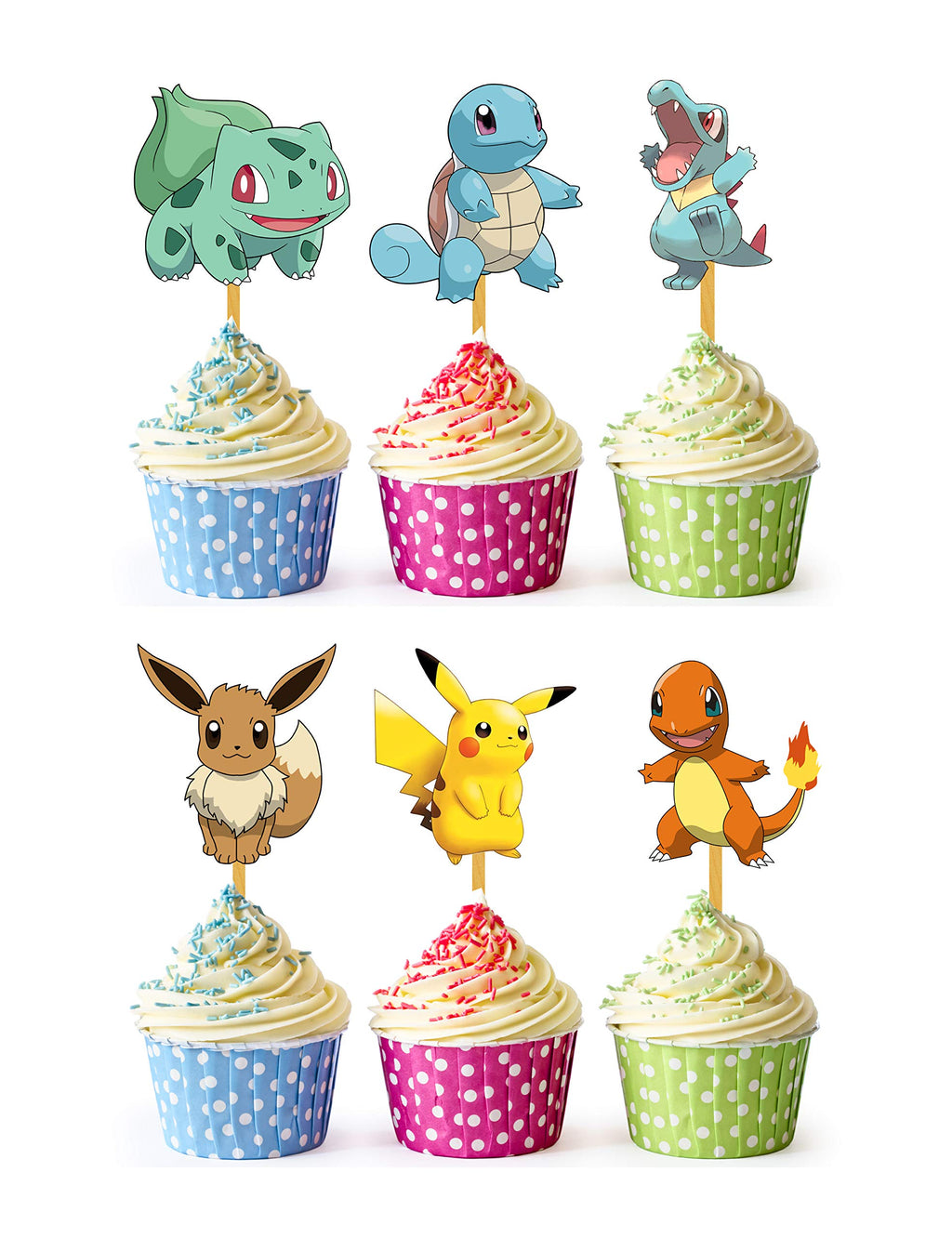24x Cupcake Toppers – Easy Happy Birthday Decor for Kids | HAPPY CHOICES