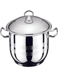 Harmoni Stainless Steel Deep Stockpot with Metal Lid 22cm