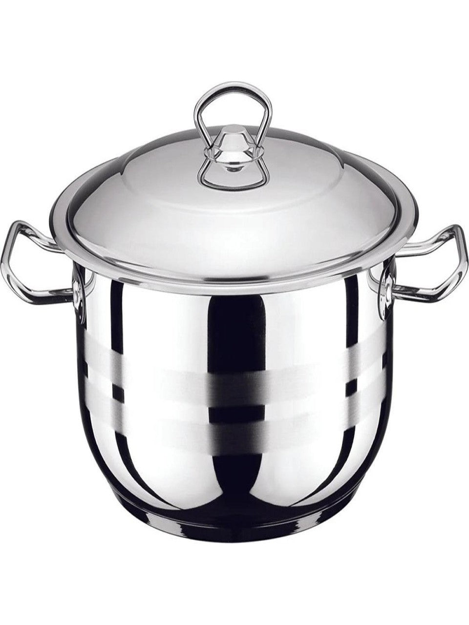 Harmoni Stainless Steel Deep Stockpot with Metal Lid 30cm