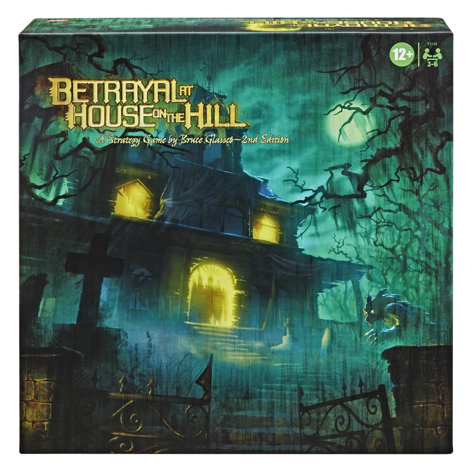Hasbro Gaming Avalon Hill Betrayal at House on the Hill Second Edition — Cooperative Board Game for 3-6 Players (Ages 12+)