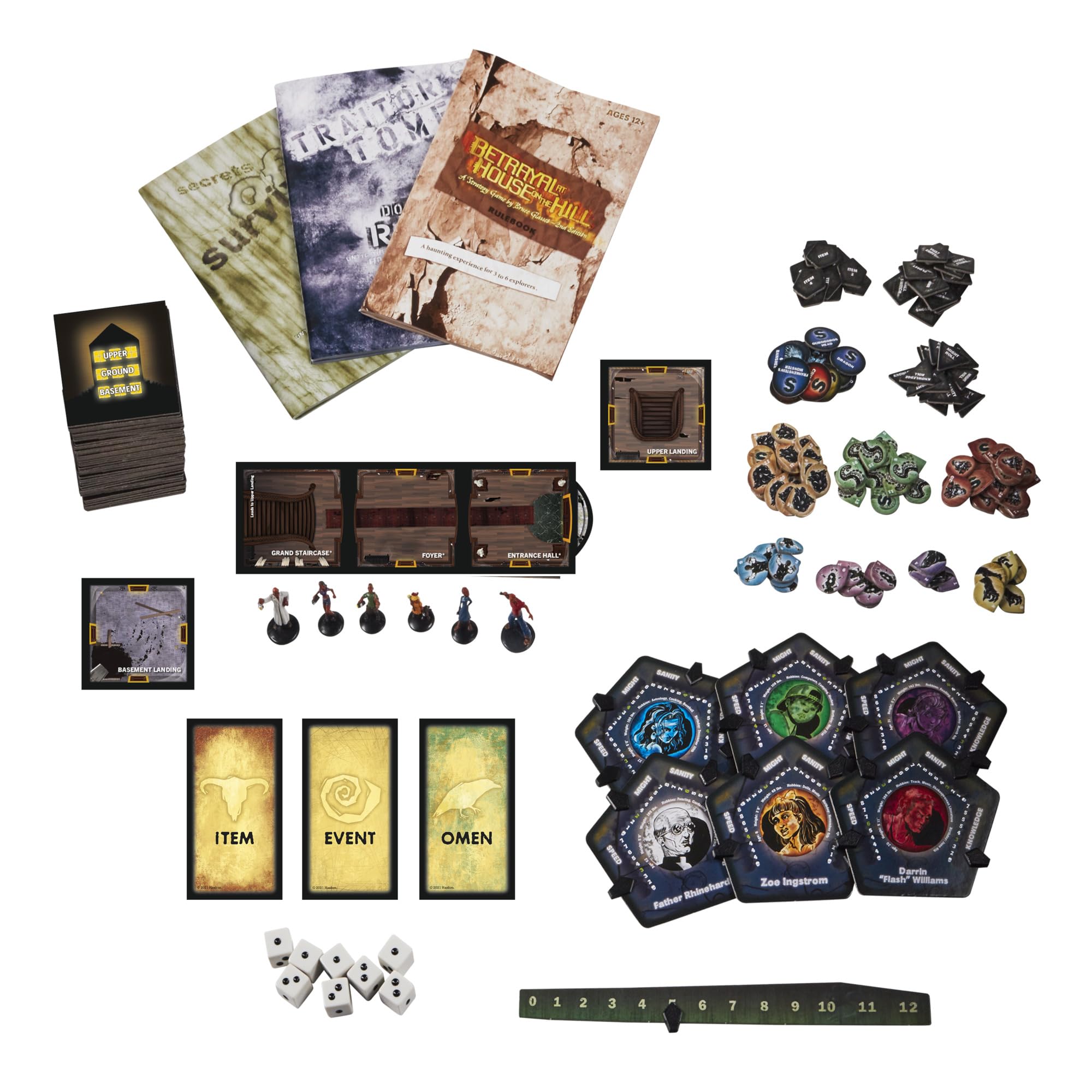 Hasbro Gaming Avalon Hill Betrayal at House on the Hill Second Edition — Cooperative Board Game for 3-6 Players (Ages 12+)
