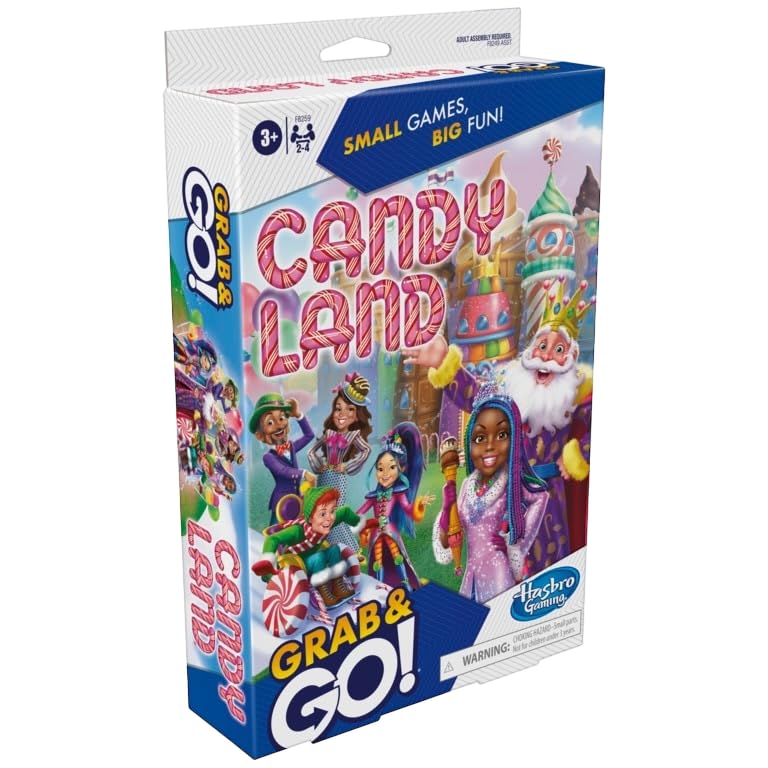Hasbro Gaming Grab and Go Travel Games Set of 5 – Sorry!, Hungry Hungry Hippos, Monopoly, Guess Who?, Candy Land