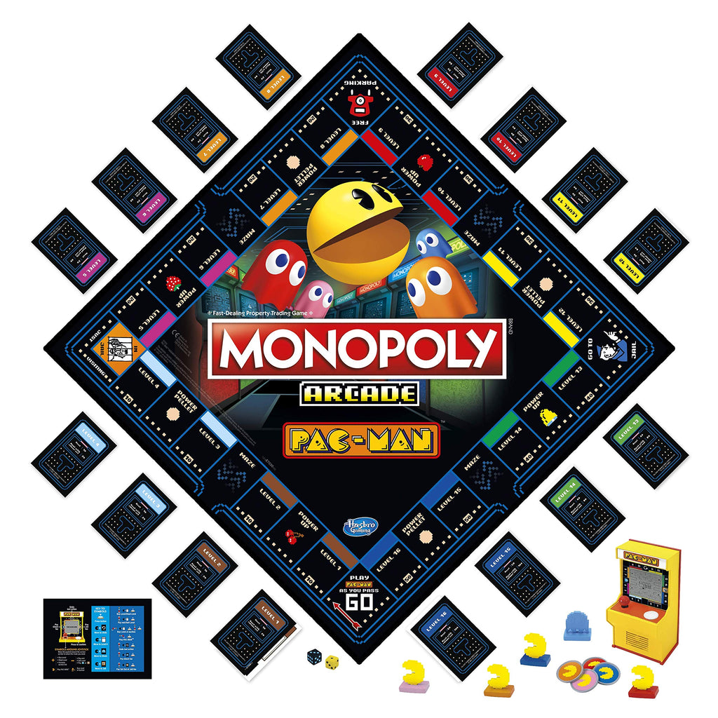 Monopoly Arcade Pac-Man Board Game – Hasbro Gaming for Kids 8+