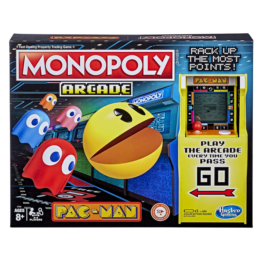 Monopoly Arcade Pac-Man Board Game – Hasbro Gaming for Kids 8+