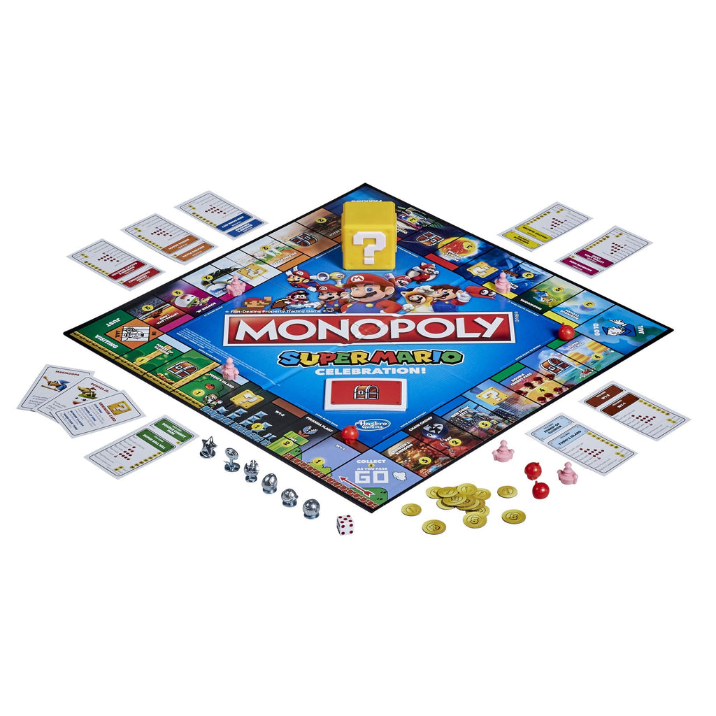 Hasbro Gaming Monopoly Super Mario Celebration Edition | Family Board Game for 4 Players, Ages 8+