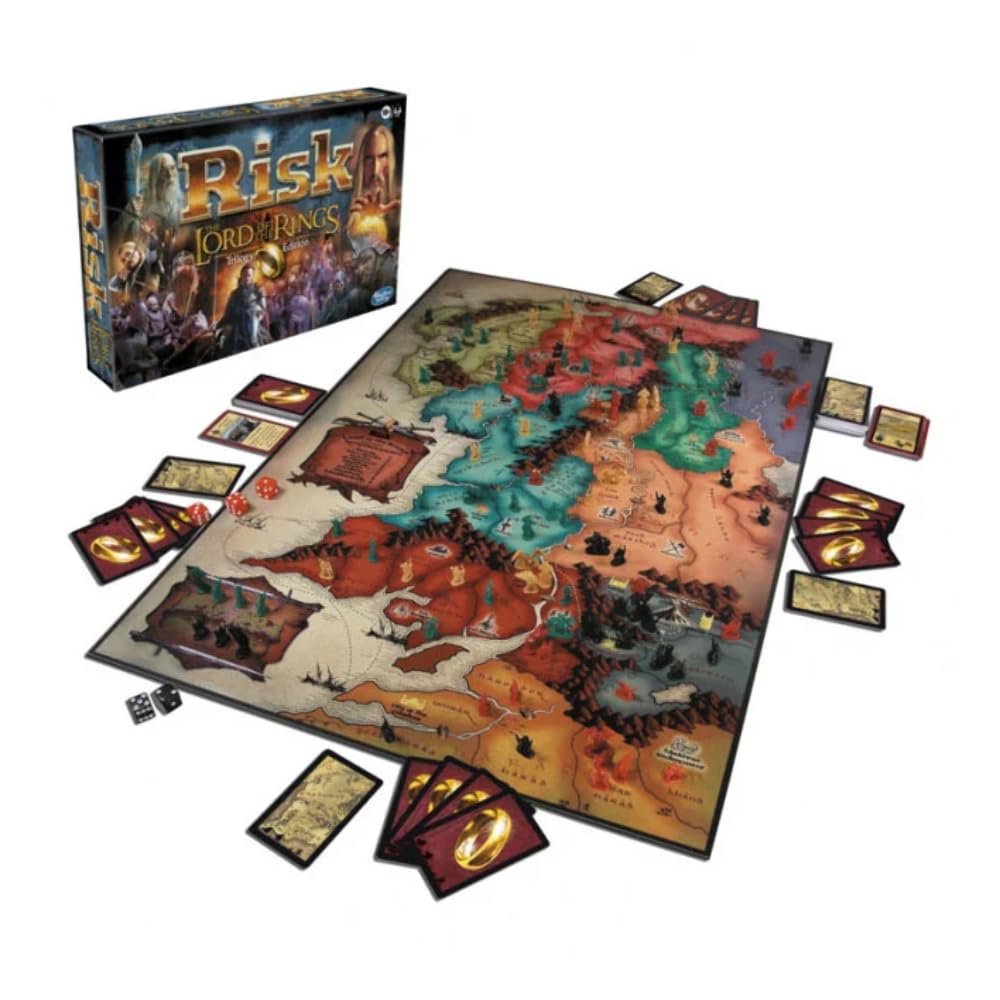 Risk: The Lord of the Rings Trilogy Edition – Strategy Board Game for 2-4 Players | Hasbro Gaming (Amazon Exclusive)