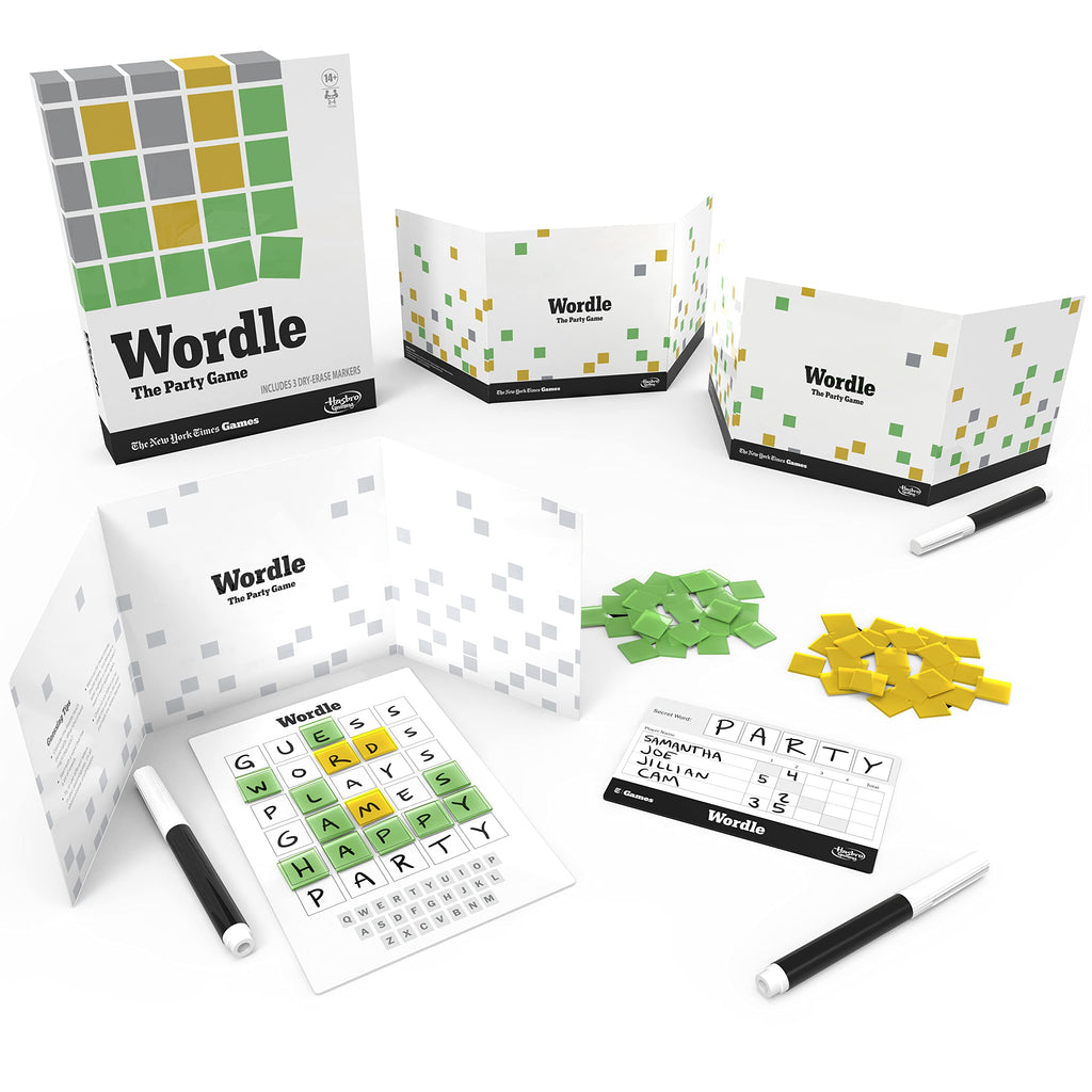 Hasbro Gaming Wordle: The Party Game for 2-4 Players | NYT-Inspired Wordle Board Game