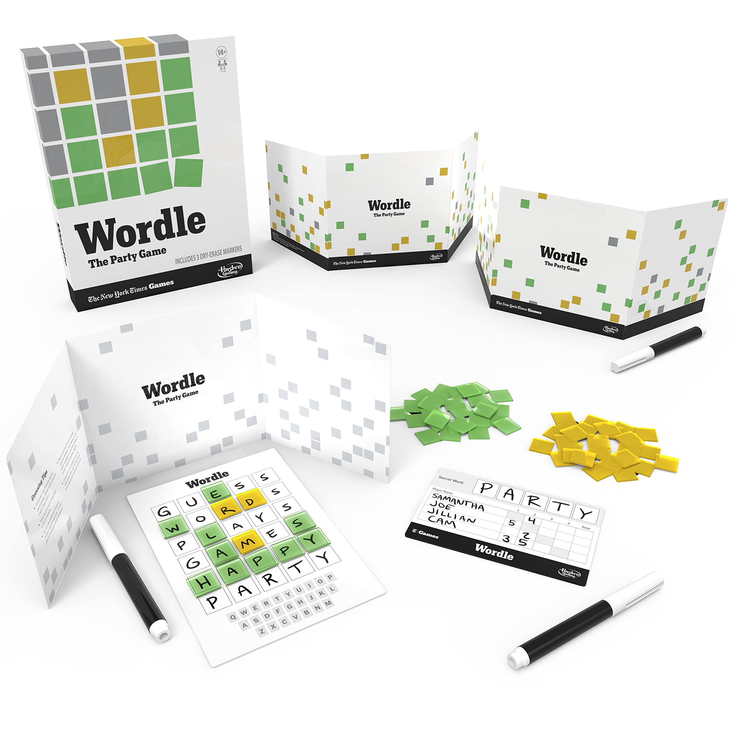 Hasbro Gaming Wordle: The Party Game for 2-4 Players | NYT-Inspired Wordle Board Game
