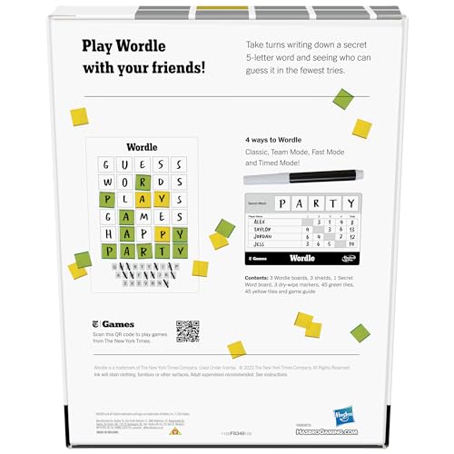 Hasbro Gaming Wordle: The Party Game for 2-4 Players | NYT-Inspired Wordle Board Game