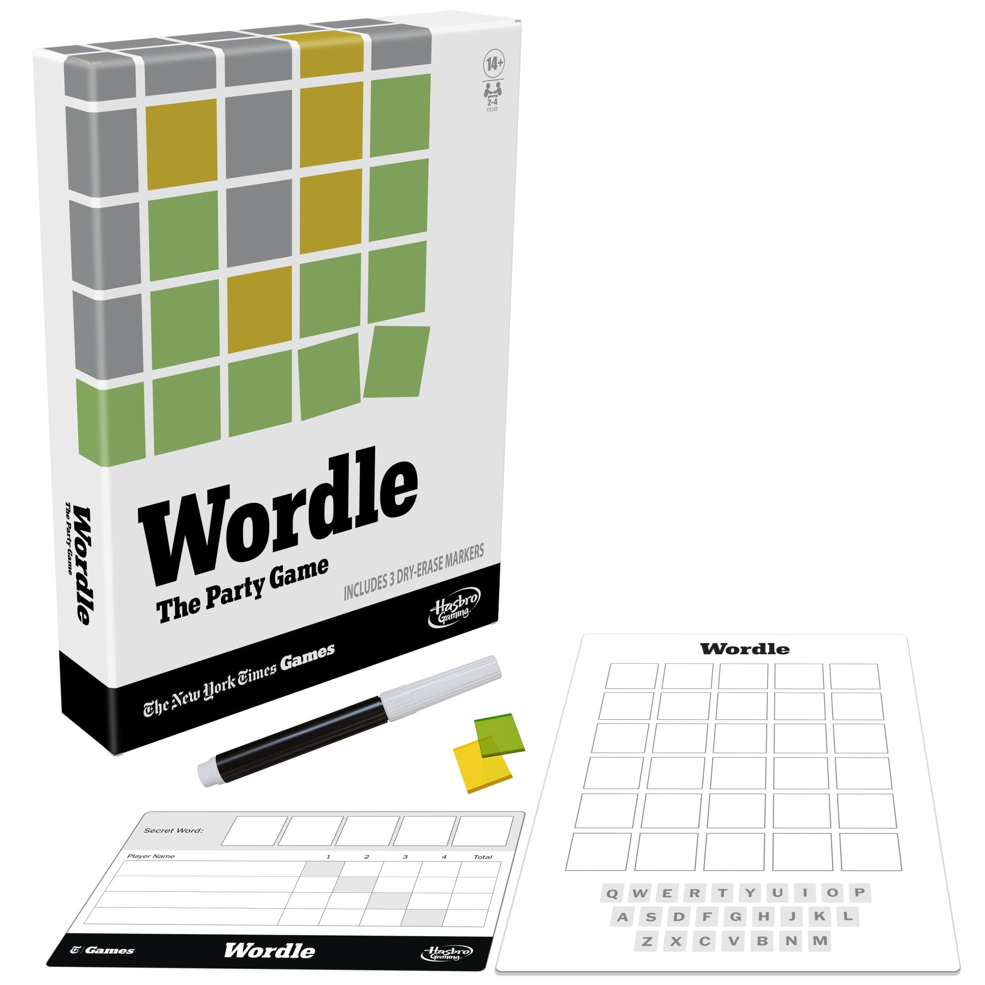 Hasbro Gaming Wordle: The Party Game for 2-4 Players | NYT-Inspired Wordle Board Game