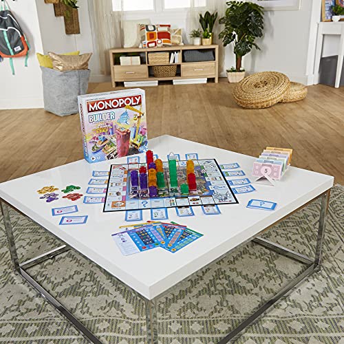 Monopoly Builder Board Game — Hasbro Gaming | Strategy & Building for 2-4 Players (Ages 8+)