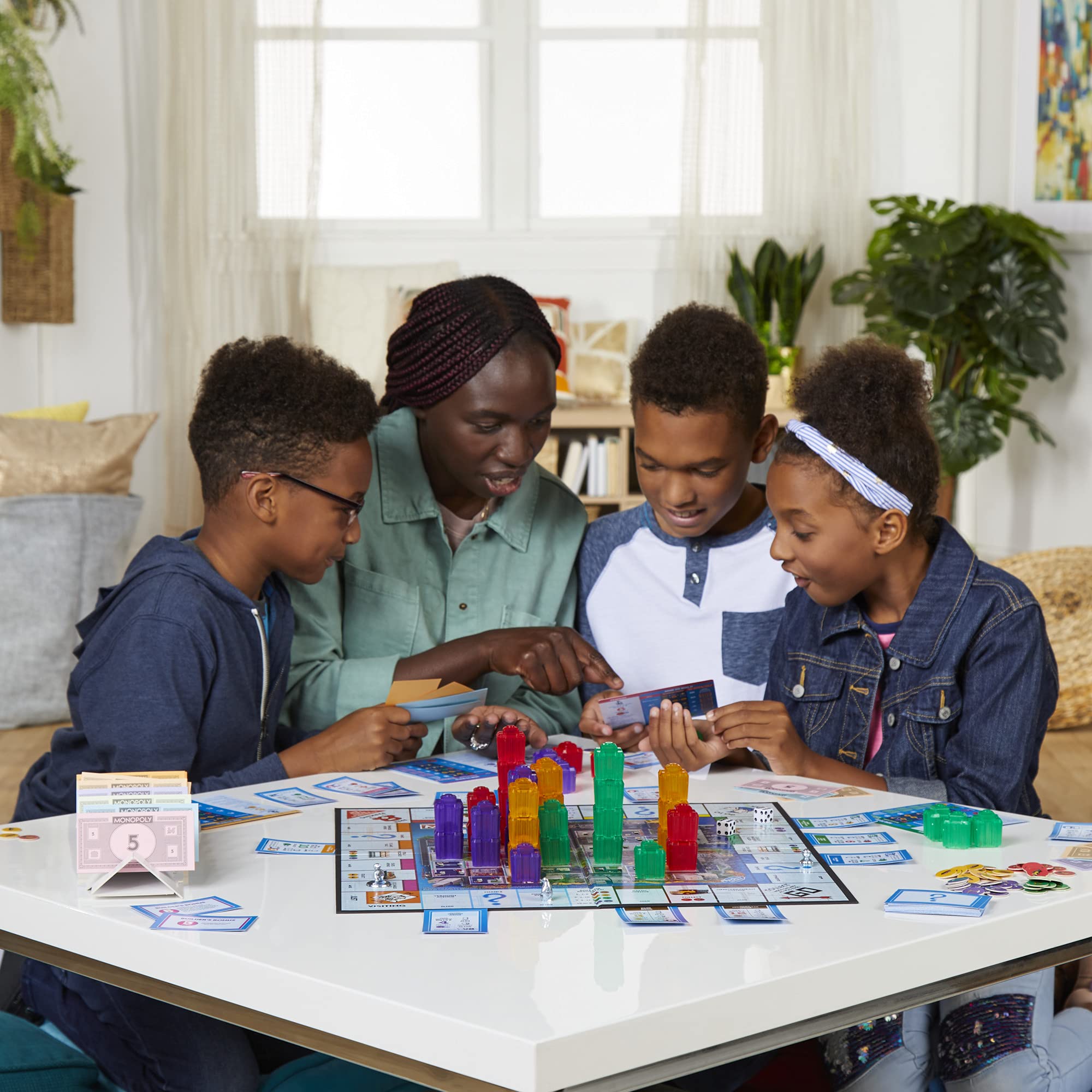 Monopoly Builder Board Game — Hasbro Gaming | Strategy & Building for 2-4 Players (Ages 8+)