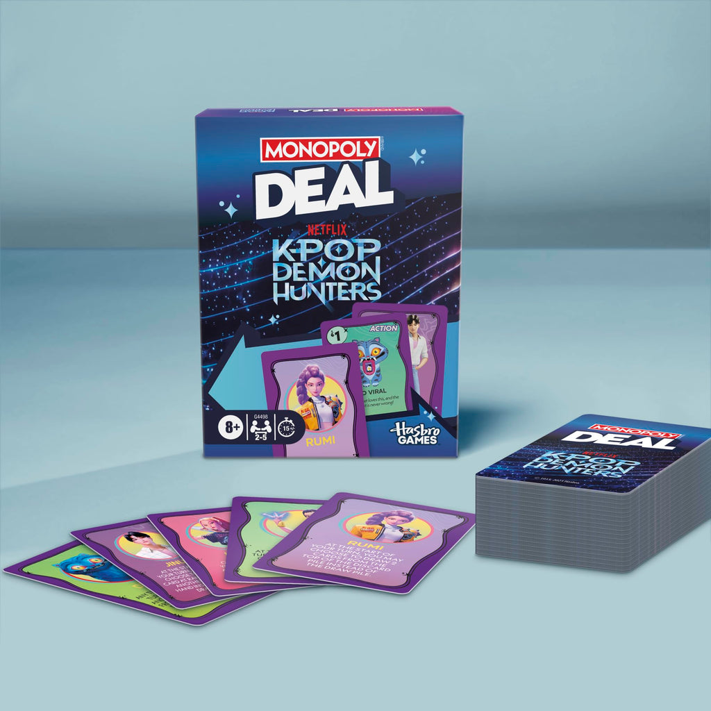 Monopoly Deal: KPop Demon Hunters Card Game by Hasbro Gaming | 2-5 Players | 15-Minute Family Card Game
