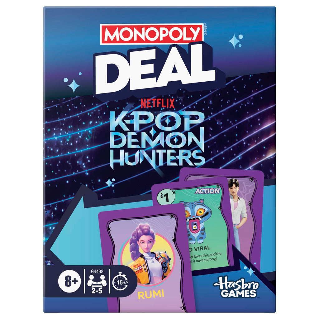Monopoly Deal: KPop Demon Hunters Card Game by Hasbro Gaming | 2-5 Players | 15-Minute Family Card Game