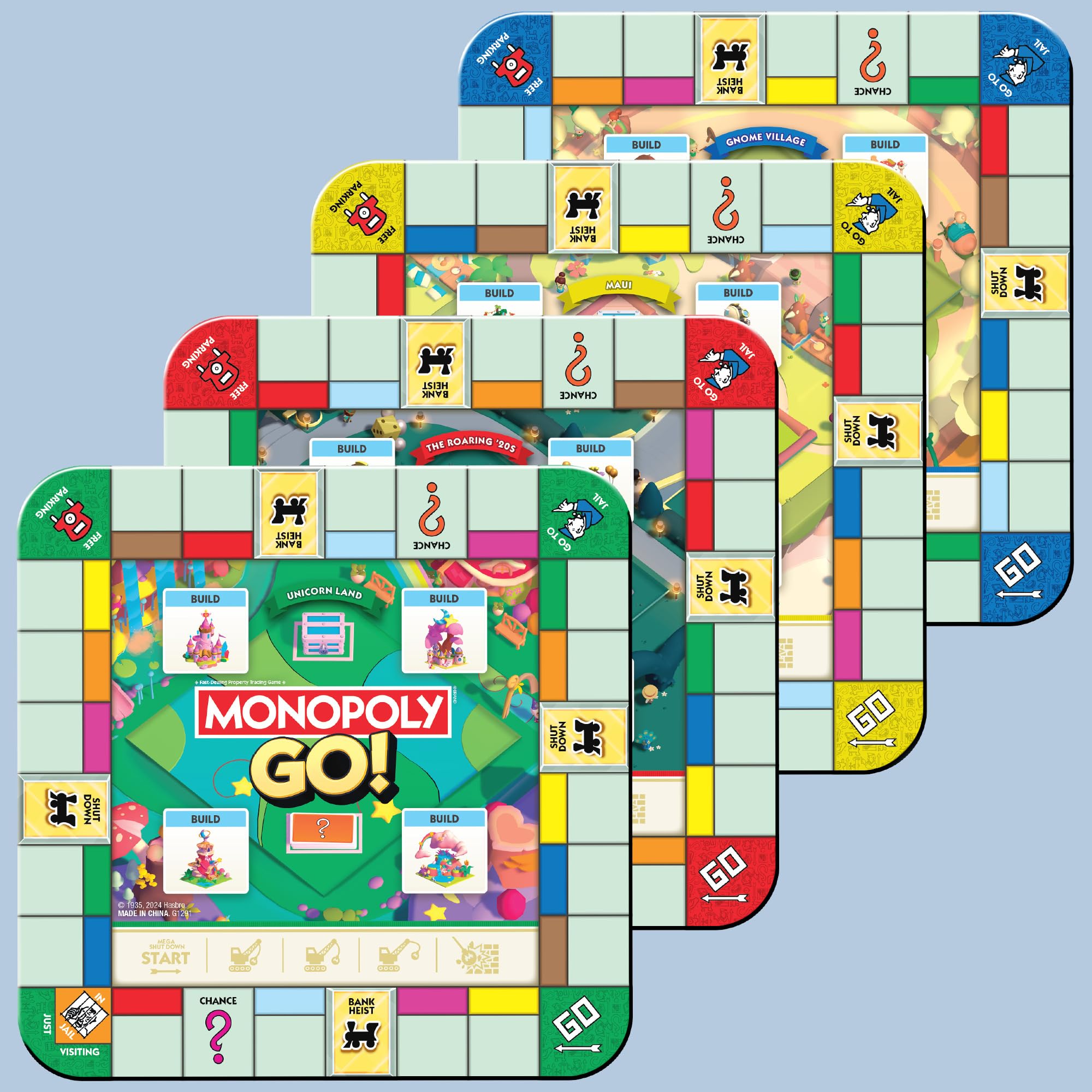 Hasbro Monopoly GO! Board Game – 2-4 Players, 15-Min Quick Family & Travel Fun