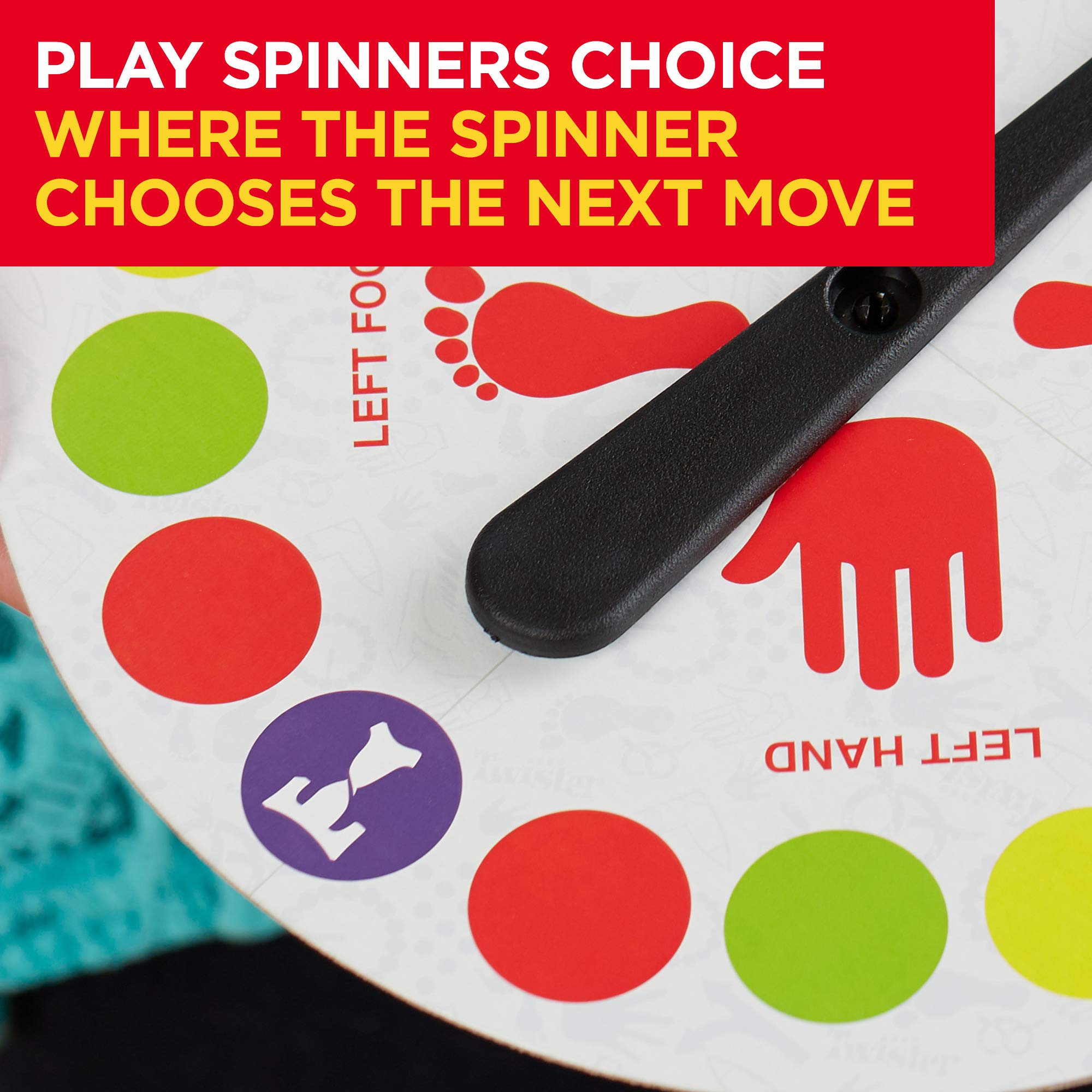 Hasbro Gaming Twister Ultimate: Bigger Mat, More Colored Spots | Family Party Game 6+ | Alexa Compatible (Amazon Exclusive)