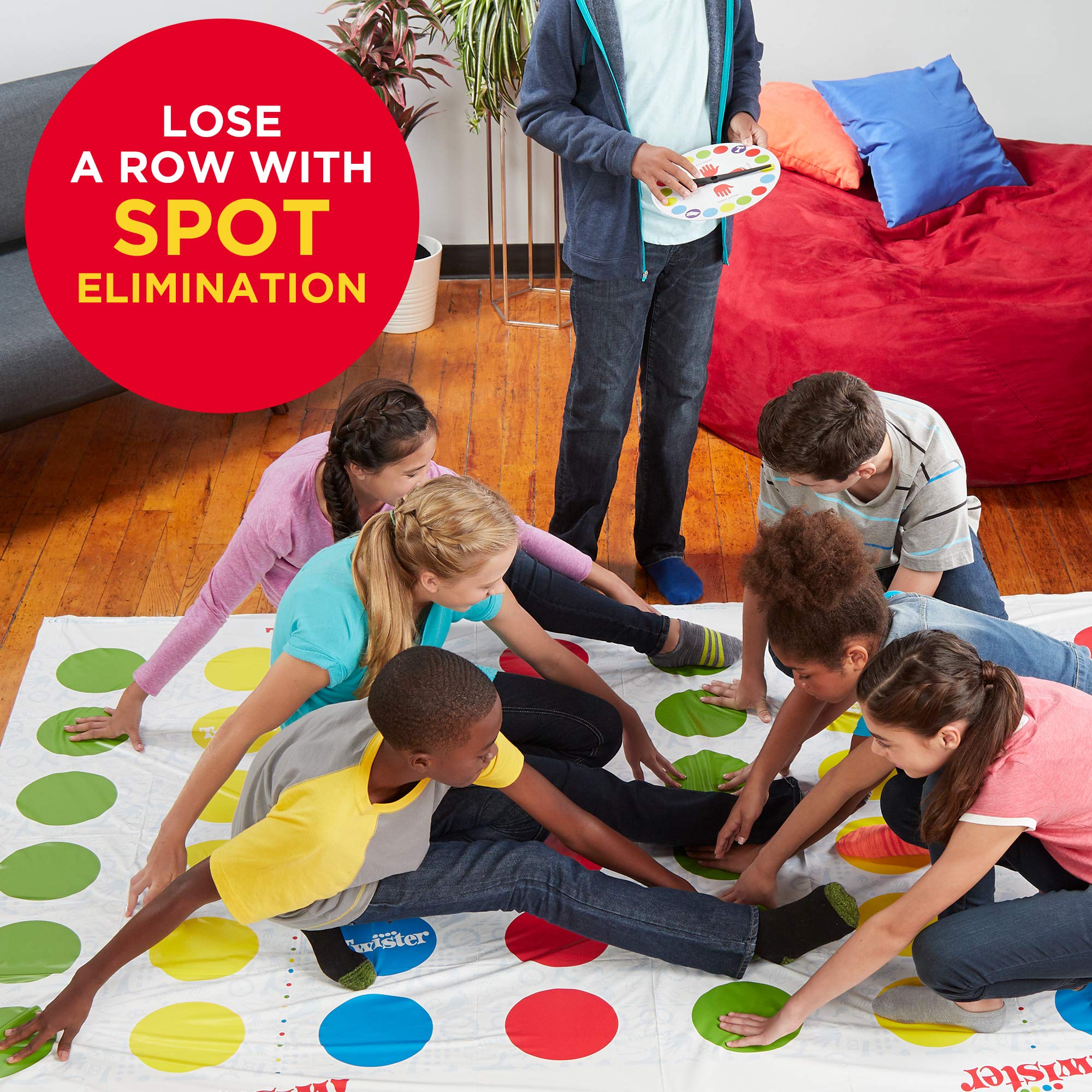 Hasbro Gaming Twister Ultimate: Bigger Mat, More Colored Spots | Family Party Game 6+ | Alexa Compatible (Amazon Exclusive)