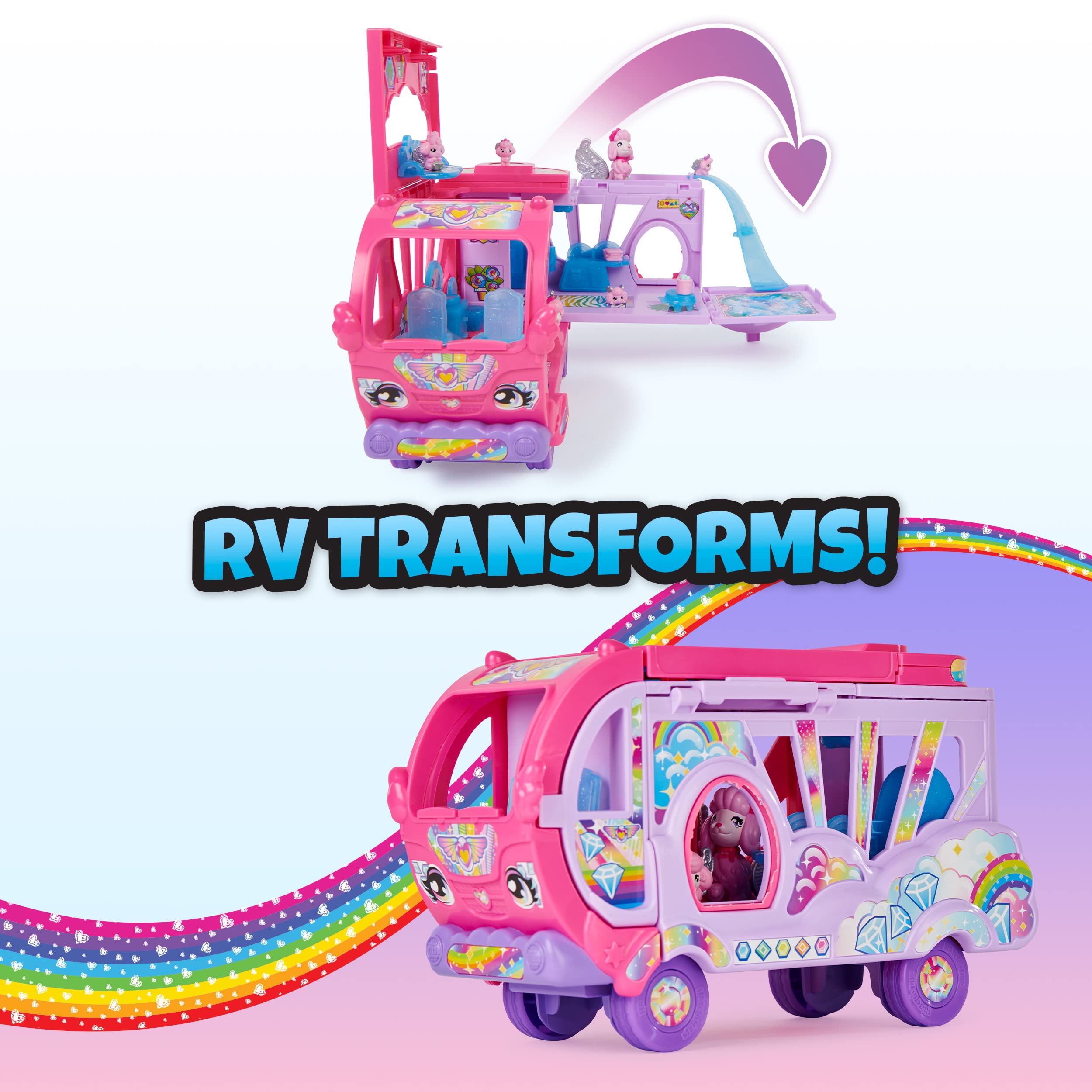 Hatchimals Rainbow-Cation Camper | 6 Exclusive Characters & 10 Accessories