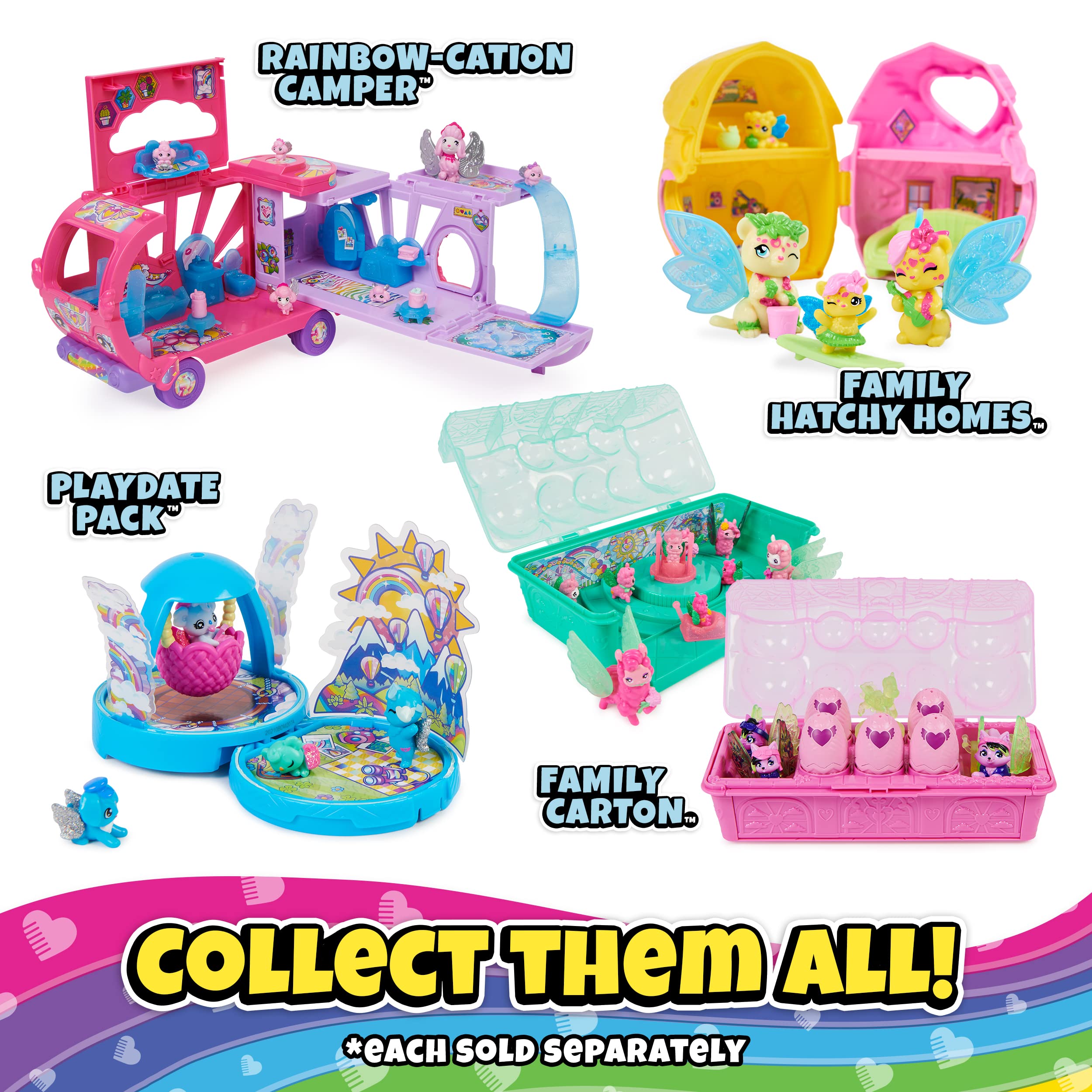 Hatchimals Rainbow-Cation Camper | 6 Exclusive Characters & 10 Accessories