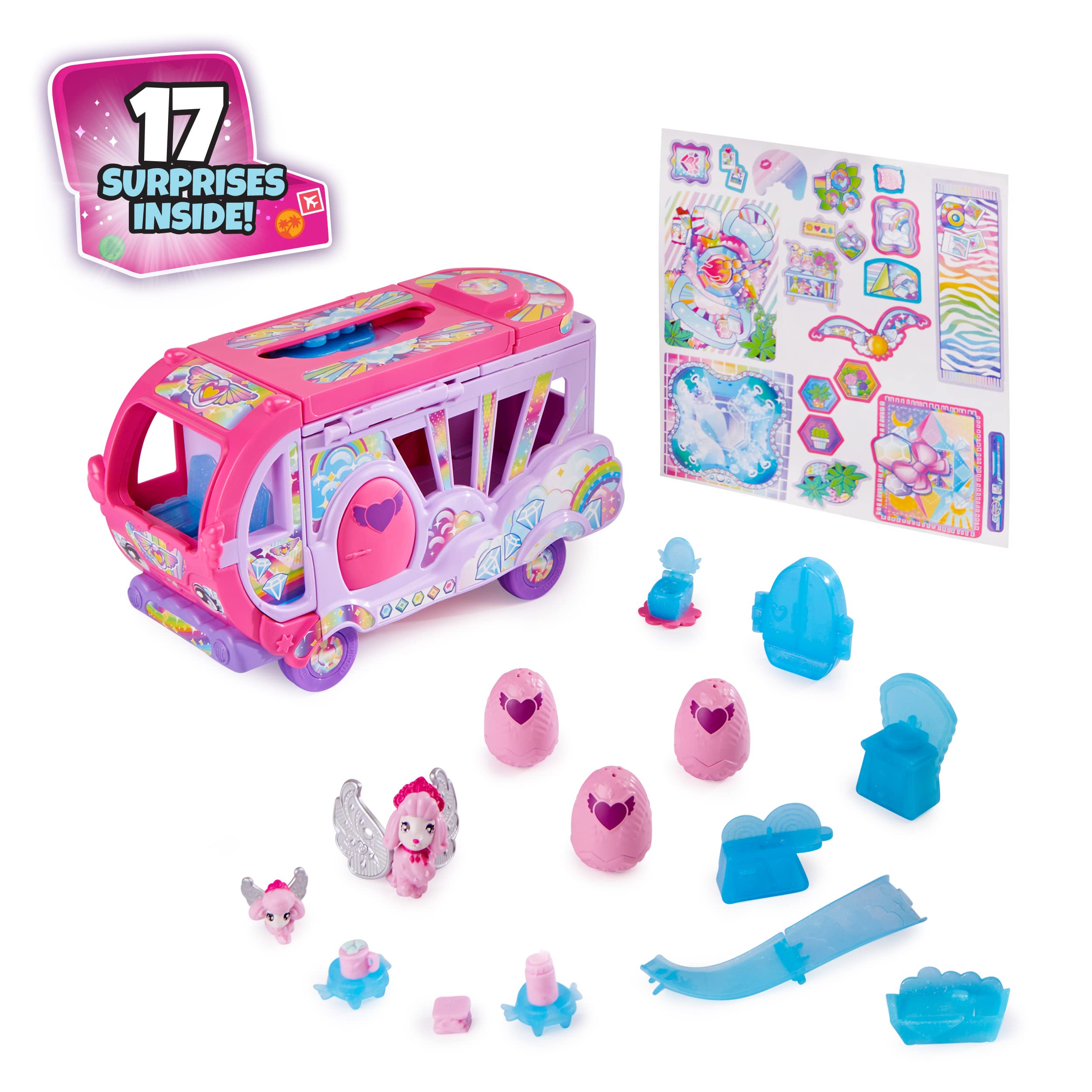 Hatchimals Rainbow-Cation Camper | 6 Exclusive Characters & 10 Accessories