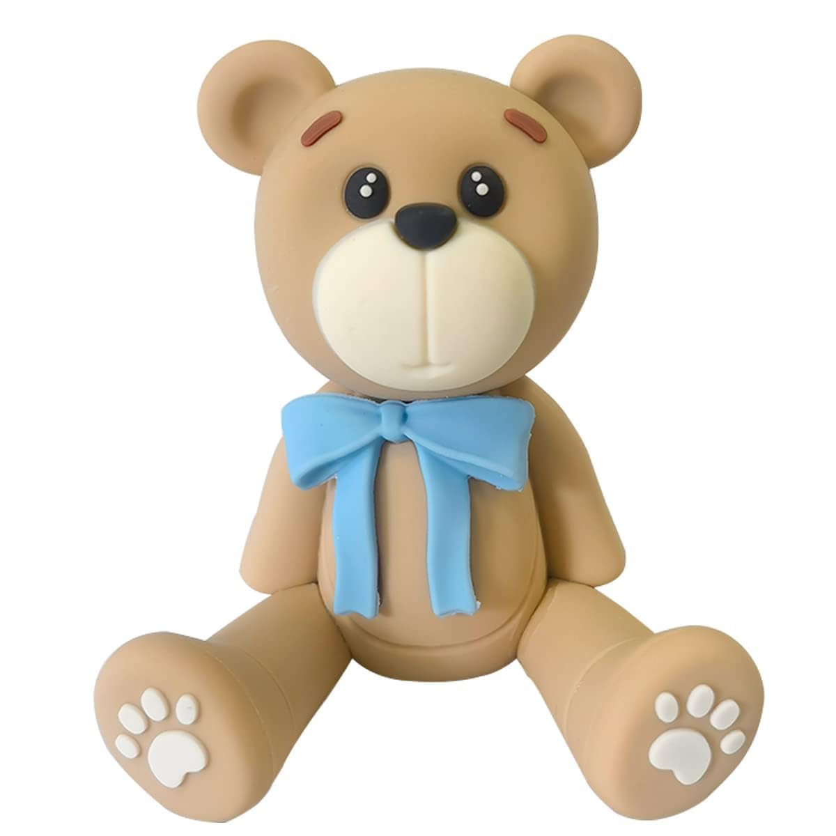 HAVAGDTM 3D Bear Cake Topper – Polymer Clay Bear Decoration for Baby Showers & Parties