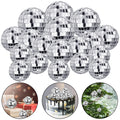HAVAGDTM 27 PCS Disco Ball Cake Toppers – 4 Sizes for 70s Disco Theme Party Decor
