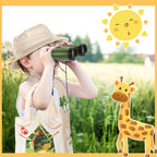 Haysandy 48 Pcs Kids Explorer Costume Set – Safari Hat, Vest, Tote Bag & Binoculars for Jungle Party
