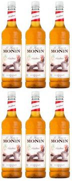 6 x Monin Nut Free Hazelnut Syrup - 1 Litre
