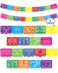 Heartome 36 Ft Cinco De Mayo & Dia de los Muertos Banner Set — 2 Pack Mexican Fiesta Decorations
