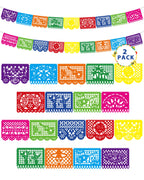 Heartome 36 Ft Cinco De Mayo & Dia de los Muertos Banner Set — 2 Pack Mexican Fiesta Decorations