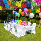 Heartome 18 ft Cinco de Mayo Fiesta Banner – 9 Papel Picado Flags