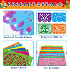 Heartome 18 ft Cinco de Mayo Fiesta Banner – 9 Papel Picado Flags