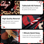 Heboland Red Cheetah Backdrop 3x5ft – Cherry Leopard Birthday Banner for Photo Booth
