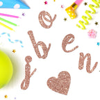 Helewilk Rose Gold Glitter Bonjour Bebe Banner – French Theme Baby Shower