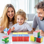HELLOCUBE 20 Pack Speed Cube Set – 3x3x3 Stickerless Magic Cube for Party Favors