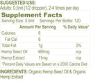 High Strength USDA Organic Hemp Oil Drops 1250mg – 2oz/60ml | Calming Relief