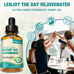 Hemp Oil High Potency - 3 Pack Maximum Strength Organic Hemp Drops for Adults | Natural Relax & Good Mood | Vegan Tincture