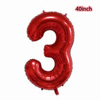Hengximaoyi Firefighter Party Balloons – Red Fire Truck 3rd Birthday Set with 40in Number 3