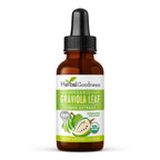 Herbal Goodness Organic Soursop Graviola Leaf Extract 1oz – 15X Concentrated Tincture | USDA Organic & Kosher