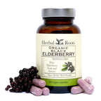 Herbal Roots Organic Black Elderberry Capsules - Max Strength | 60 Vegan Capsules