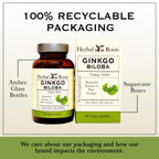 Herbal Roots Organic Ginkgo Biloba – 60 Vegan Capsules